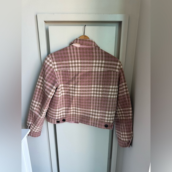 Rails Steffi Plaid Wool Blend Reversible Trucker Jacket - Picture 10 of 11